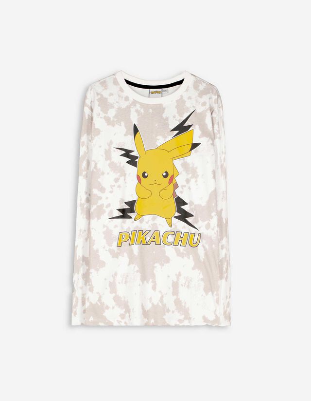 Longsleeve - Pikachu - wit