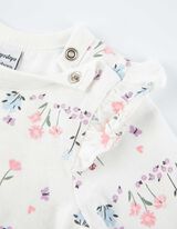 Body s dlhým rukávom - Volány - biely