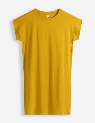 Kleid - gerade geschnitten - Orange