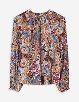 Blouse - Bloemenmotief - wit