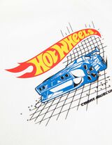 Felpa con cappuccio - Hot Wheels - bianco