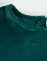 Kleid - Samt - türkis