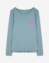 Pyjamashirt - Print - blauw