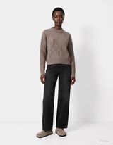 Tricot c&ocirc;tel&eacute; - taupe