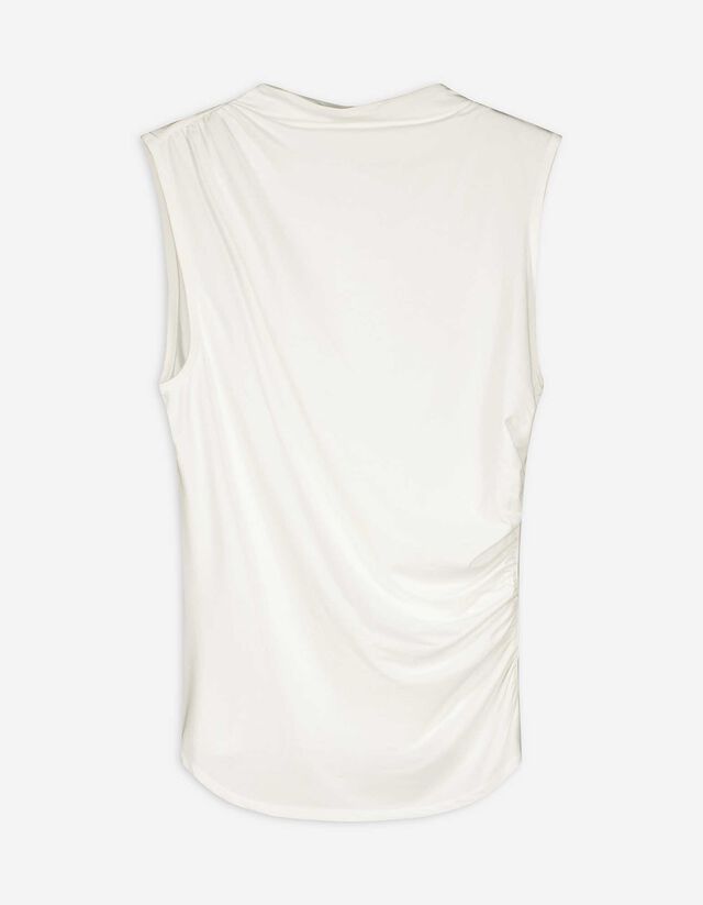 top - Mockneck - bialy