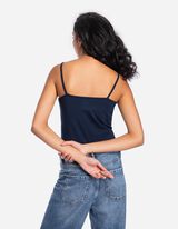 Top - Spalline sottili - blu scuro