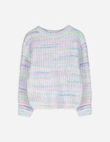Strickpullover - Grobstrick - lila