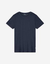 T-Shirt - Meliert - dunkelblau