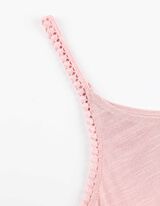 Ujjatlan felső - Azs&uacute;rrmint&aacute;s - rozsaszin