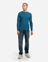 Strickpullover - Waffelstruktur - t&uuml;rkis