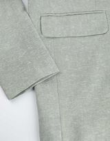 Blazer - Misto lino - turchese