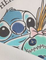 Bluză cu glugă - Lilo și Stitch - Alb