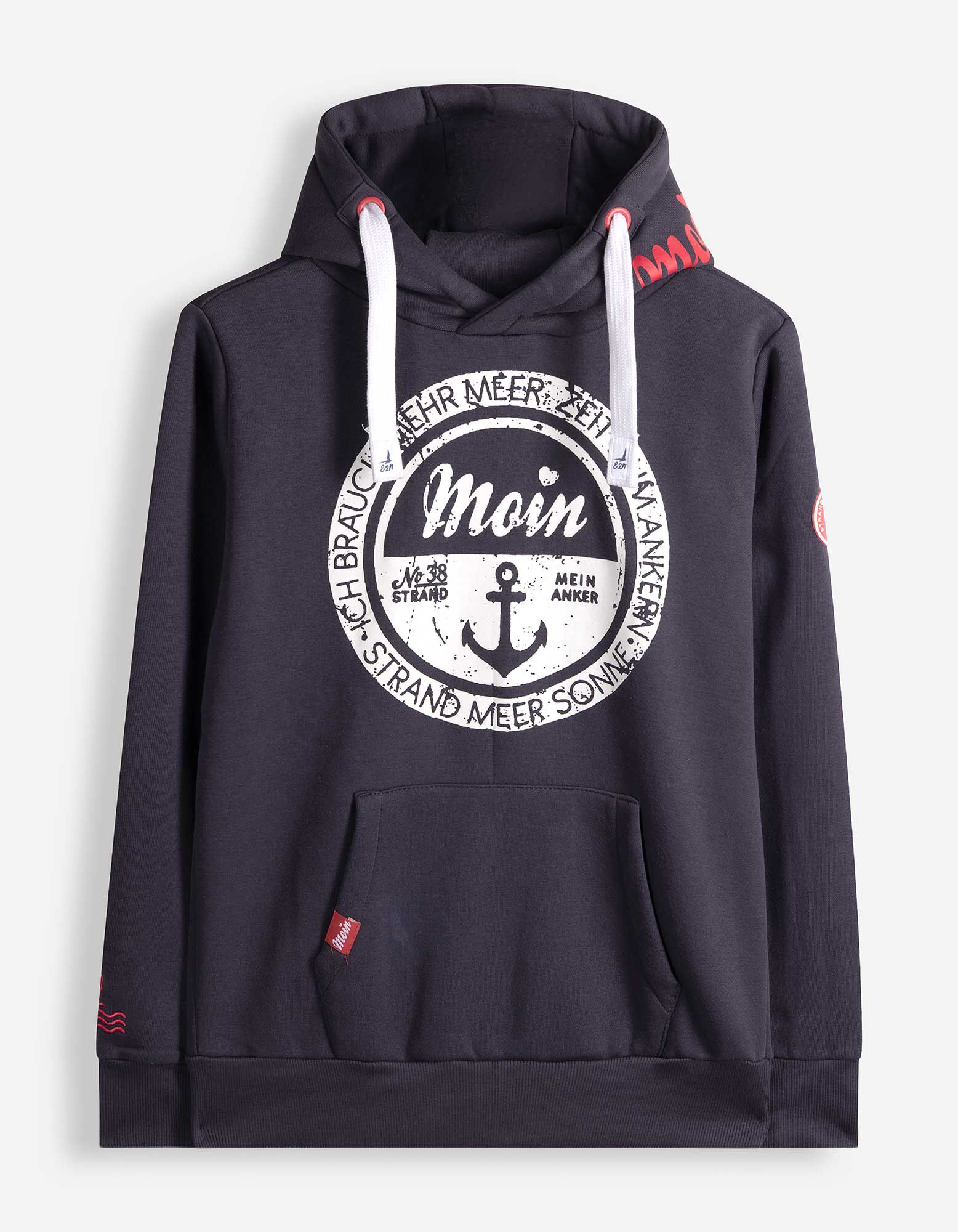 Hoodie - Print - Dunkelblau