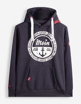 Hoodie - Print - Dunkelblau