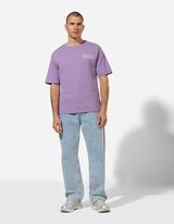 T-Shirt - R&uuml;ckenprint - dunkellila