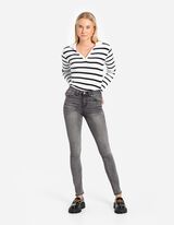 Jeans - Efecte de spălare - Gri