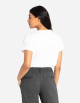 Tričko - Okrúhly výstrih - biely