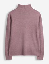 Strickpullover - Mockneck - Flieder