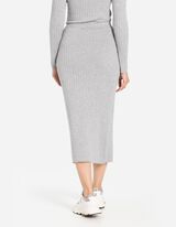 Dzianinowa spódnica - mieszanka wiskozowa - szary