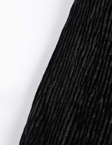 Longtop - Samt - schwarz