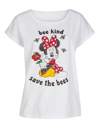 Damen T-Shirt mit Minnie Mouse-Print