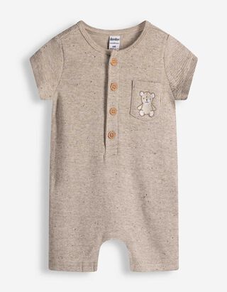 Anzug - Weiches Material - Beige