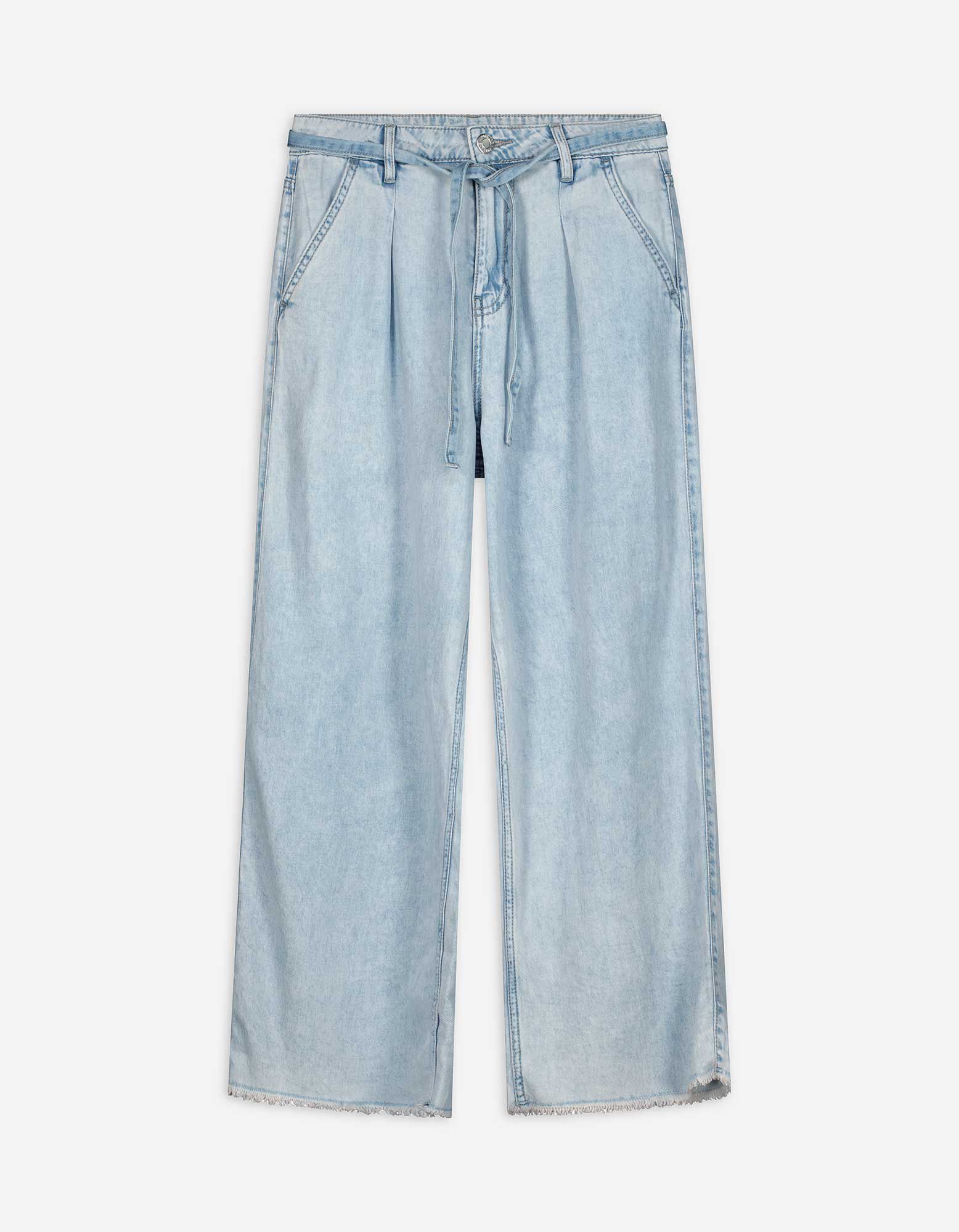 Basic Jeans - Bleached-Denim - hellblau