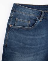 Bermuda  - Straight fit - donkerblauw