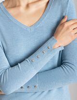 Pullover - Misto viscosa - celeste