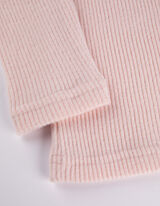 Longsleeve - Gehaakte kant - roze