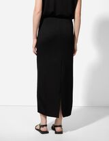 Maxirock - Viskose-Mix - schwarz