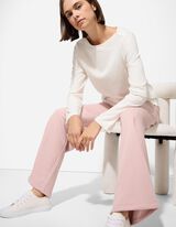 Kalhoty - Krajková aplikace - lila