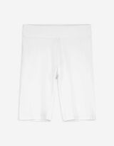 Radlerhose - Elastischer Bund - weiß