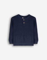 Pullover - Knopfleiste