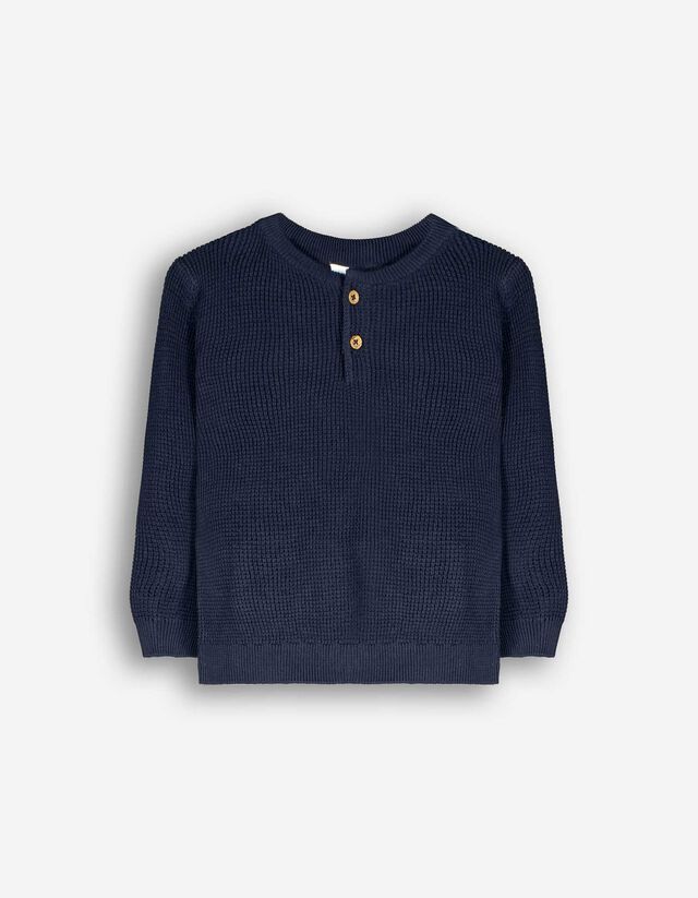 Pullover - Knopfleiste