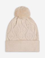 Čepice - COPÁNKOVÝ VZOR - sv. zluta