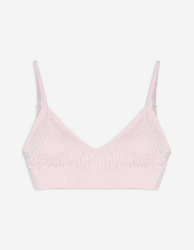 Bustier - Gerippt - rosa