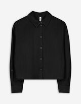 Bluse - einfarbig - schwarz