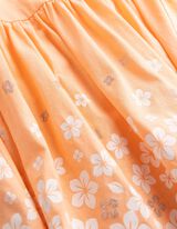 Kleid - Print - orange