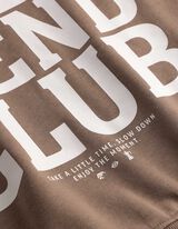 Sweatshirt - R&uuml;ckenprint - braun