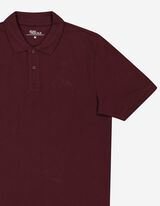 Polo-majica - Zakopčavanje na dugmad - tamno-crvena
