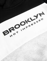 Pulover s kapuco - Potisk s sporočilom - siva