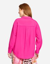 Camicia blusata - Misto viscosa - rosa fucsia