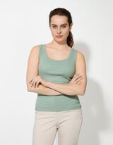 Top - Rippenstruktur - t&uuml;rkis