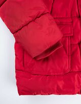 Zimska jakna - Uklonjivo ve&scaron;tačko krzno - tamno-crvena