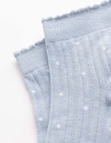 Socken - Punktemuster - hellblau