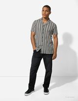 Hemd - Streifen - schwarz