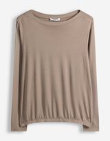 Langarmshirt - einfarbig - grau