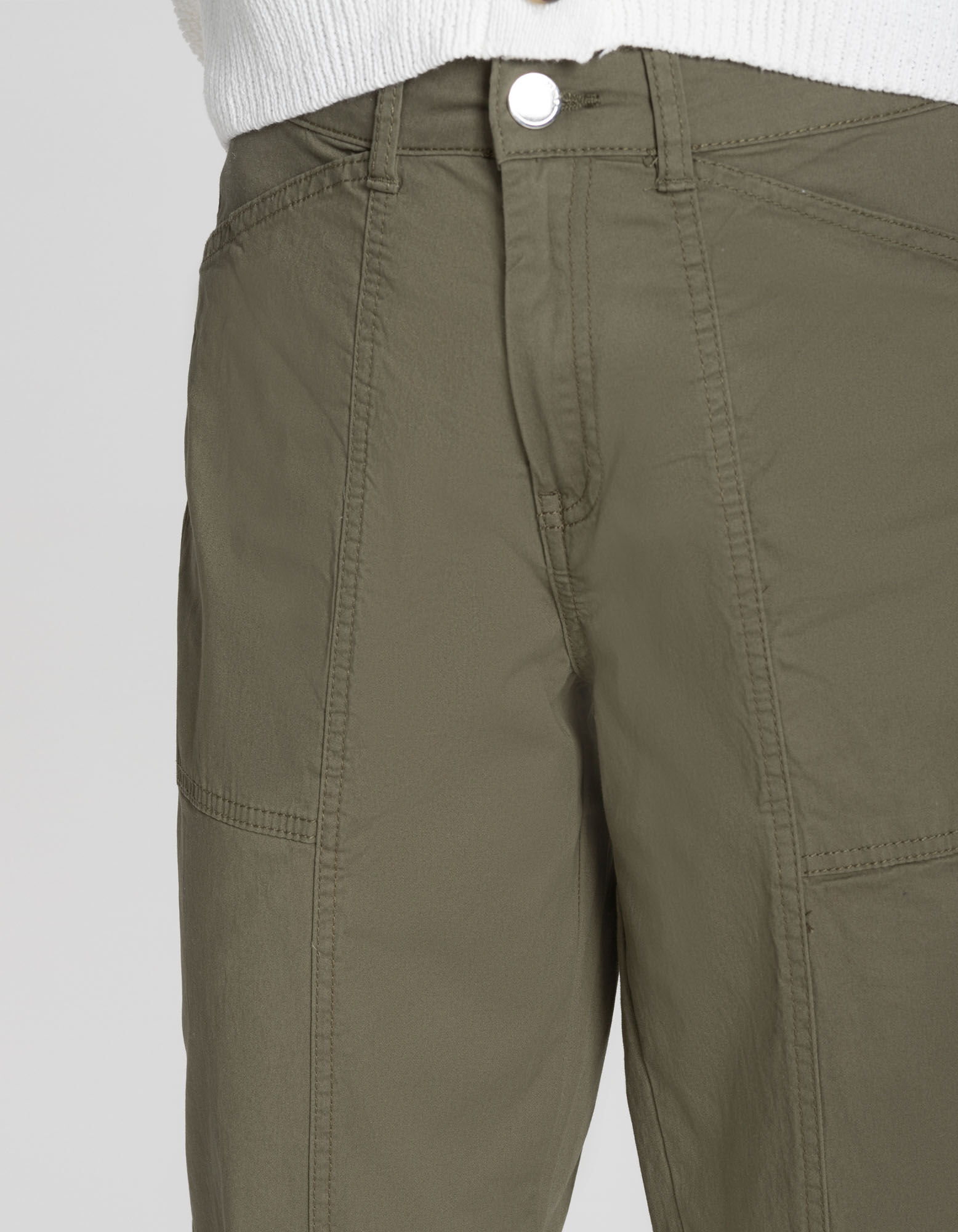 Pantalon chino - Coupe Slim Fit - Vert fonc&eacute;