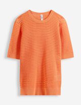 Maglione - Misto cotone - rosso chiaro